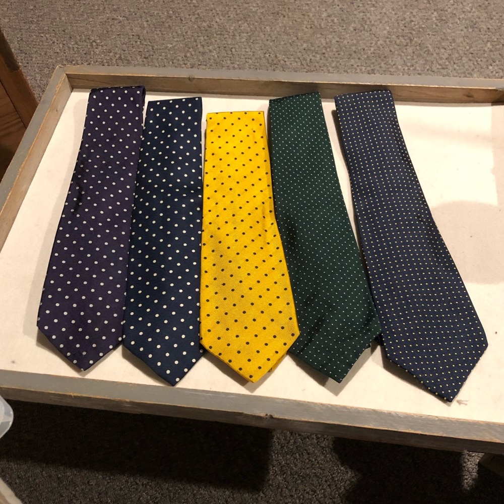 5 Vintage Polo Ralph Lauren Men’s Ties